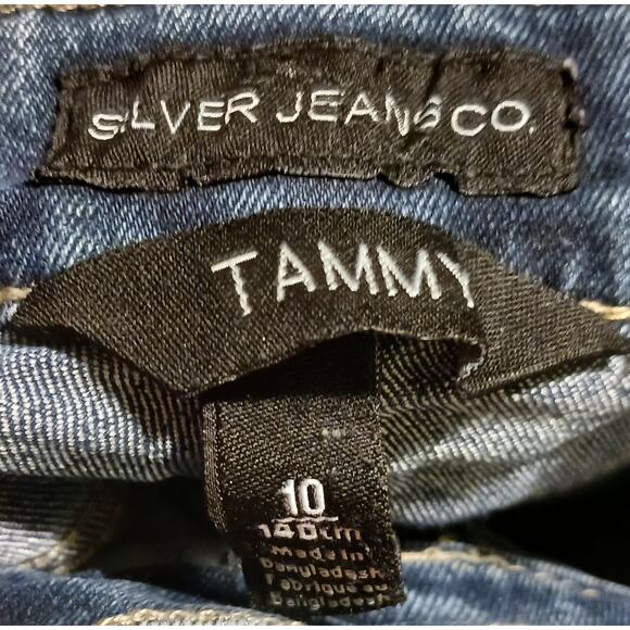 Silver Jeans co Girls Bundle light wash Sasha skinny & Tammy bootcut Both sz 10 - Picture 5 of 12